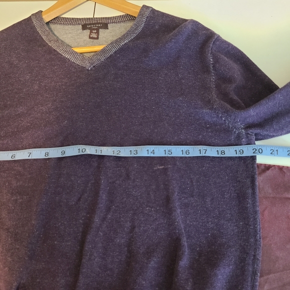 Refectory London Vneck 100% Cotton Sweater - Picture 4 of 7